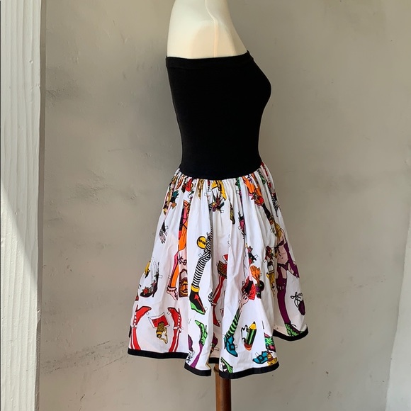 Vintage Betsey Johnson Punk Paper-doll Dress Size L - Picture 4 of 8